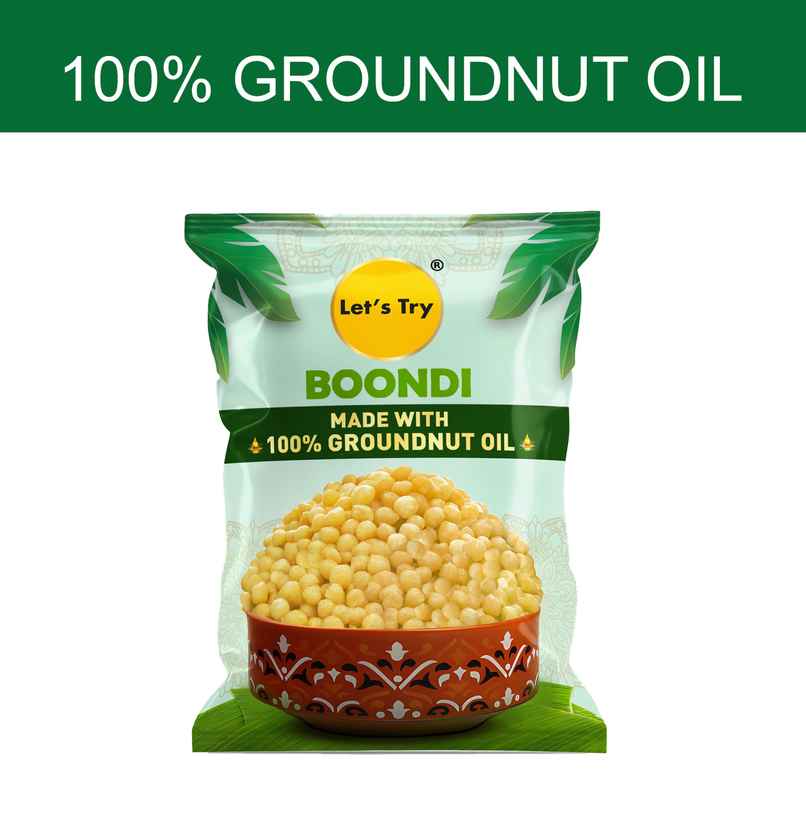 Let's Try Boondi | Made With 100% Groundnut Oil Let's Try Boondi | Made With 100% Groundnut Oil