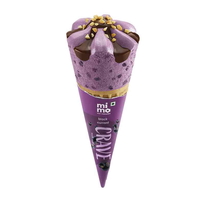 Mimo Crave Cone Black Currant Ice Cream | Creamy & Enjoyable Mimo Crave Cone Black Currant Ice Cream | Creamy & Enjoyable