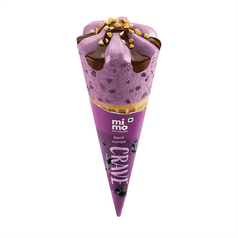 Mimo Crave Cone Black Currant Ice Cream