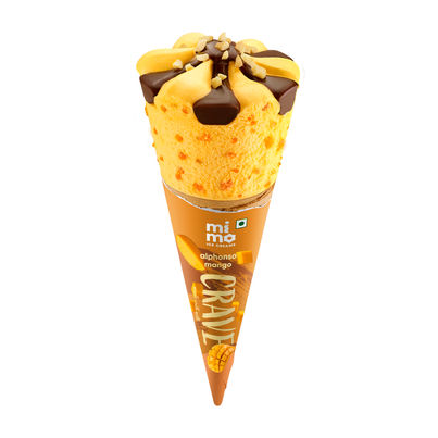 Mimo Crave Cone Alphonso Mango Ice Cream