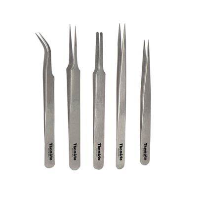Themisto - Built With Passion 5 In 1 Satinless Steel Tweezer Set (Stainless Steel)