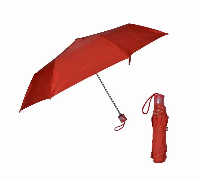 Fendo 3 Fold Hand Open 21.5 inch | Red Umbrella