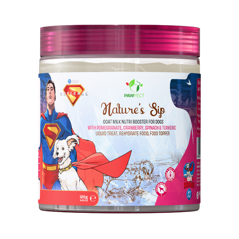 Pawfect Nature's Sip Goat Milk Powder with Pomegranate & Cranberries for Dogs