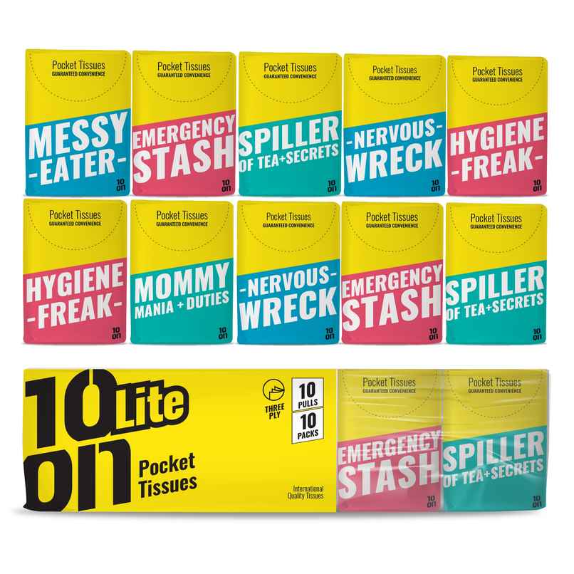 10'ON Pocket Tissues | Travel Pack 10'ON Pocket Tissues | Travel Pack