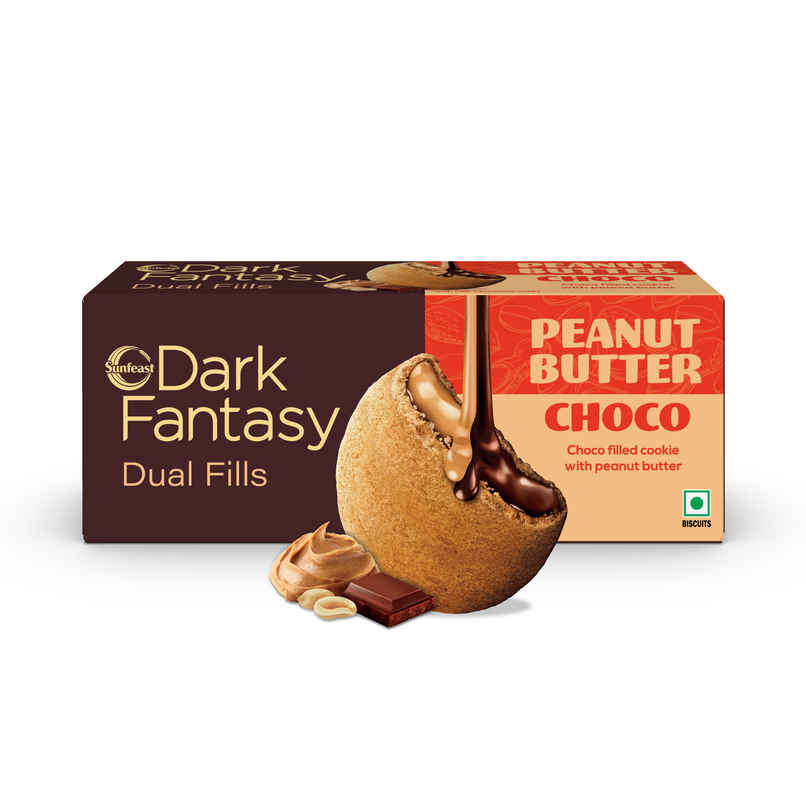 Sunfeast Dark Fantasy Peanut Butter Choco Dual Fills Biscuit