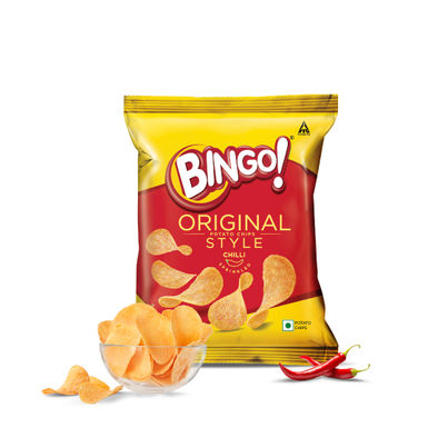 Bingo! Original Style Chilli Sprinkled - Flat Cut Spicy Potato Chips Pack for Snacks Bingo! Original Style Chilli Sprinkled - Flat Cut Spicy Potato Chips Pack for Snacks