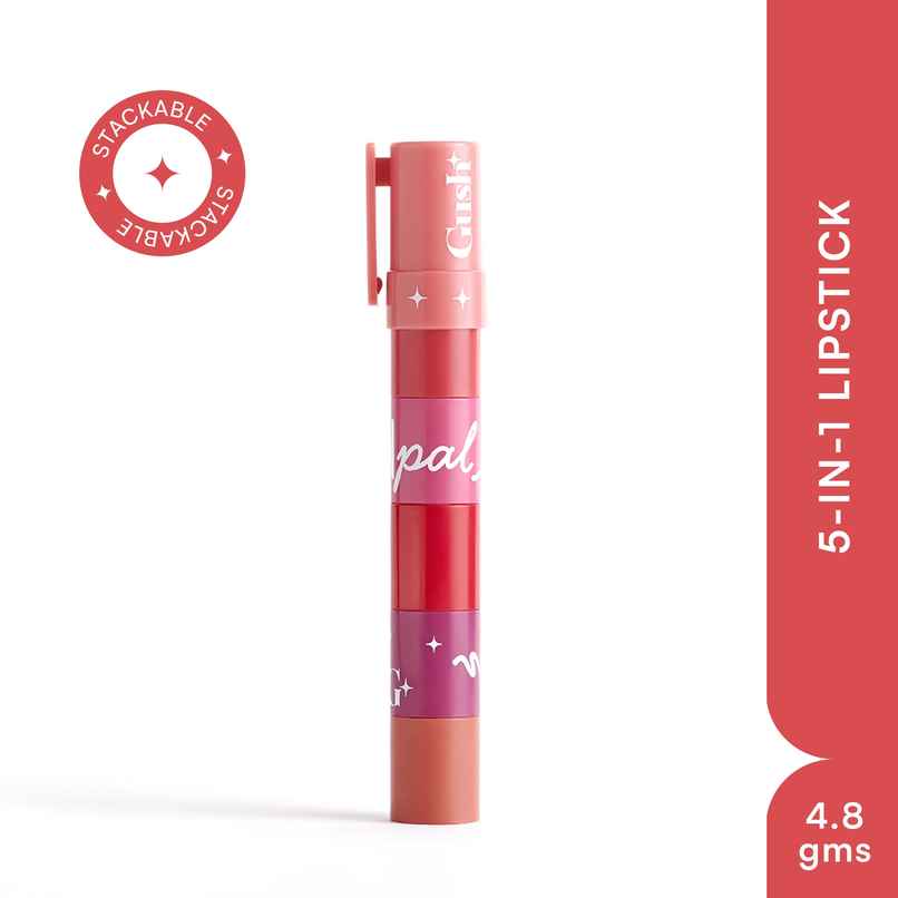 Gush Beauty Pen Pal 5-In-1 Stackable Lipstick | 4.8g | Pink, Plum, Red, Pink & Keen Gush Beauty Pen Pal 5-In-1 Stackable Lipstick | 4.8g | Pink, Plum, Red, Pink & Keen
