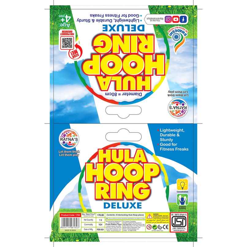 Ratna's Hula Hoop Ring Super Dlx | Assorted