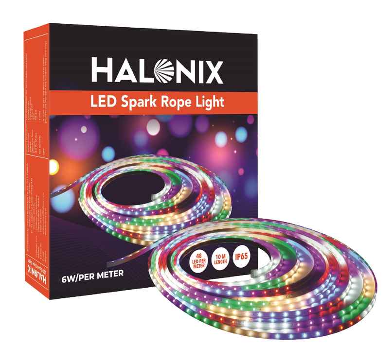 Halonix 11W Spark 10 Meter Waterproof Multicolor Rope Light