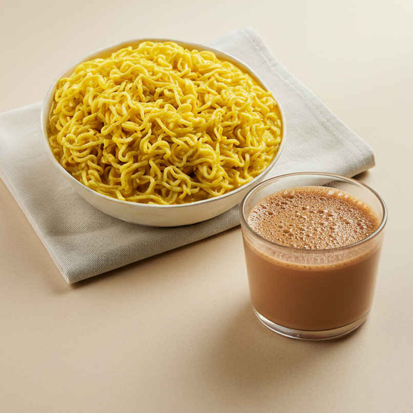 Plain Maggi + Adrak Chai