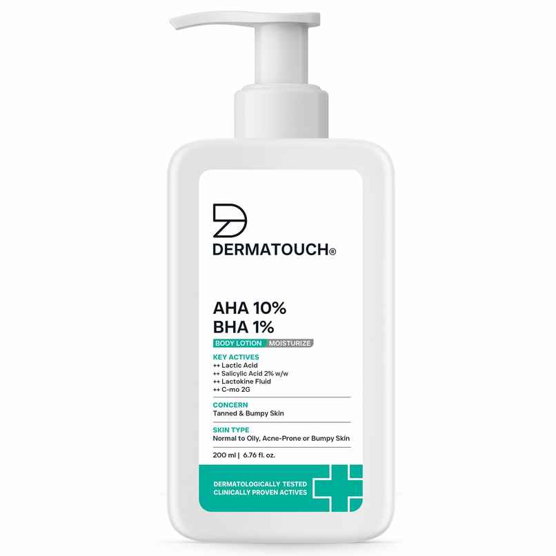 Dermatouch AHA BHA Body Lotion | For Men & Women For Dry And Bumpy Skin