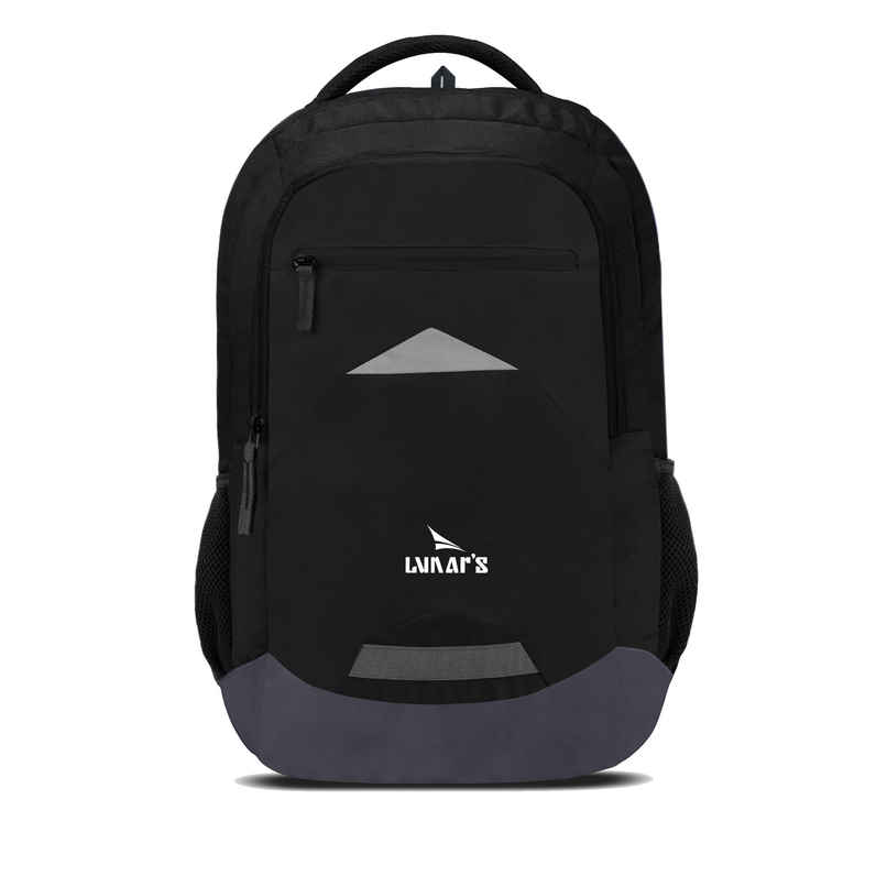 Lunar's Unisex Solid Polyester 48 L Laptop Backpack | Black