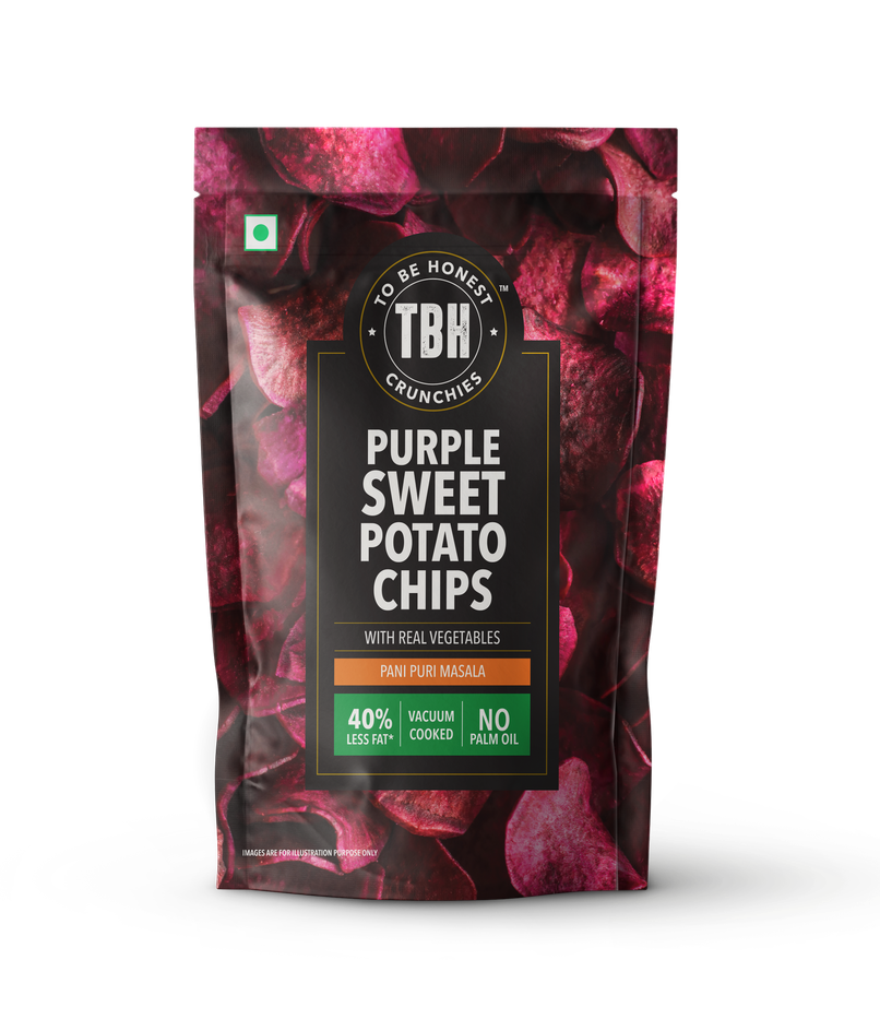 Purple Sweet Potato with Pani Puri Masala