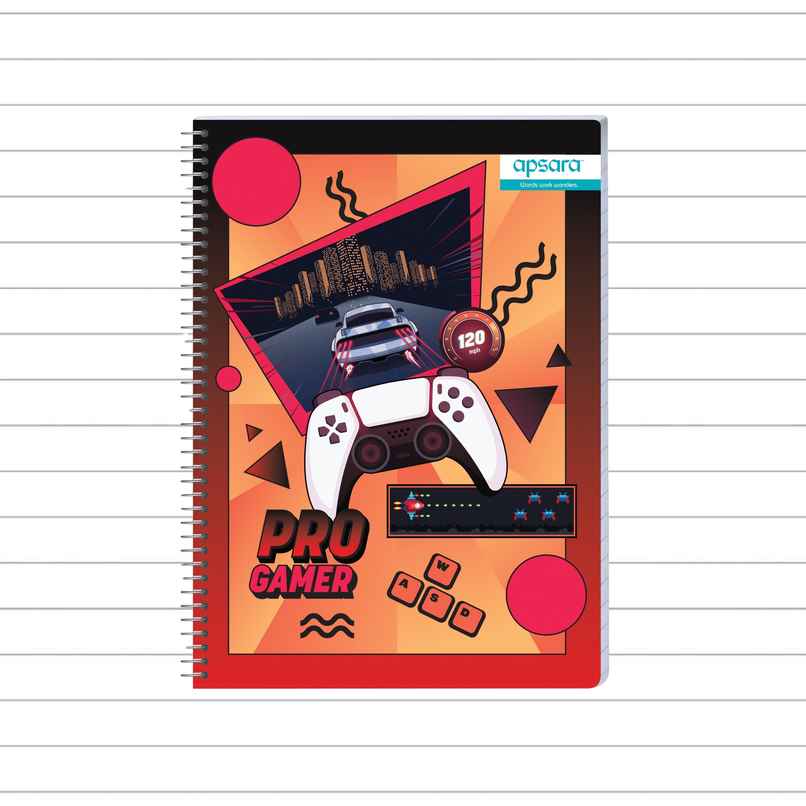 Apsara Spiral Notebook 5 Subject Single Line 60gsm | 29.7 x 21 cm, 252 Pages, Covers May Differ Apsara Spiral Notebook 5 Subject Single Line 60gsm | 29.7 x 21 cm, 252 Pages, Covers May Differ