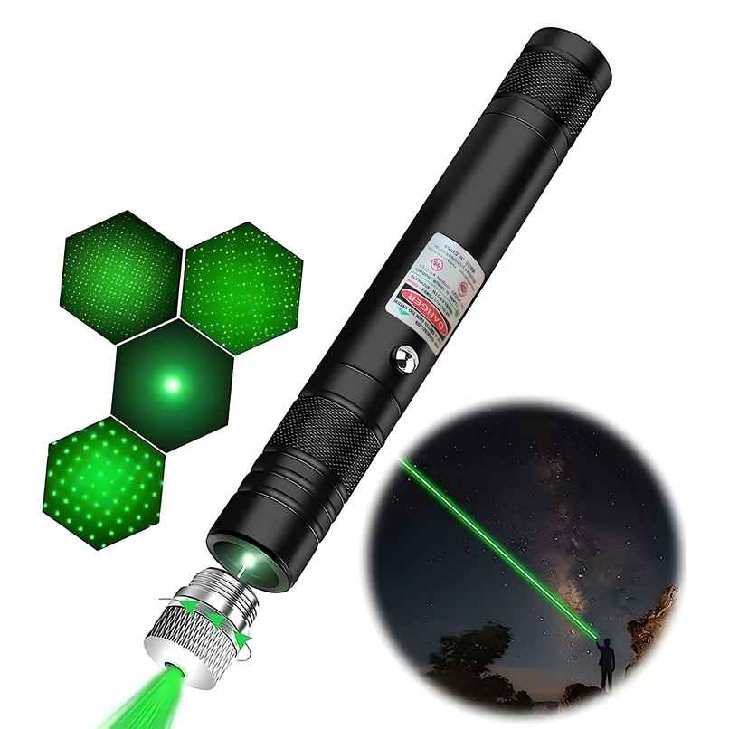 Toyshine Rechargeable Laser Pointer With Star Cap & Child Lock - Indoor/outdoor Use