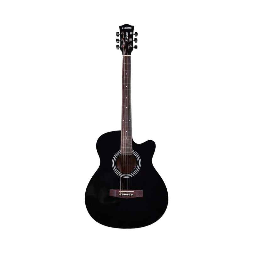 Kadence Frontier Guitar Combo - Black Acoustic Guitar with Bag | Strap & Picks