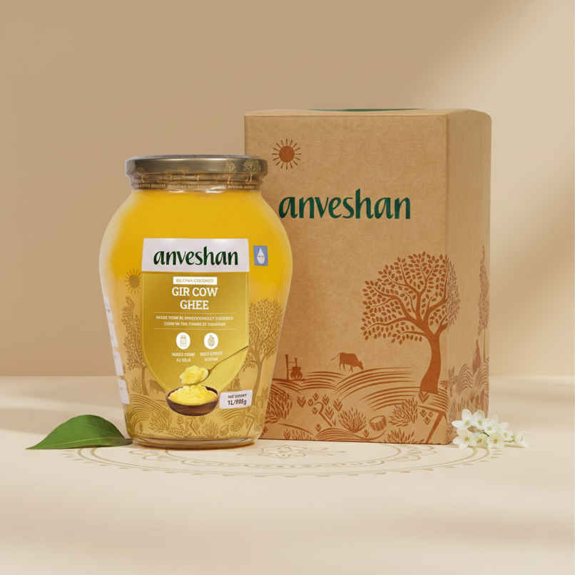 Anveshan A2 Desi Gir Cow Ghee | Bilona Churned