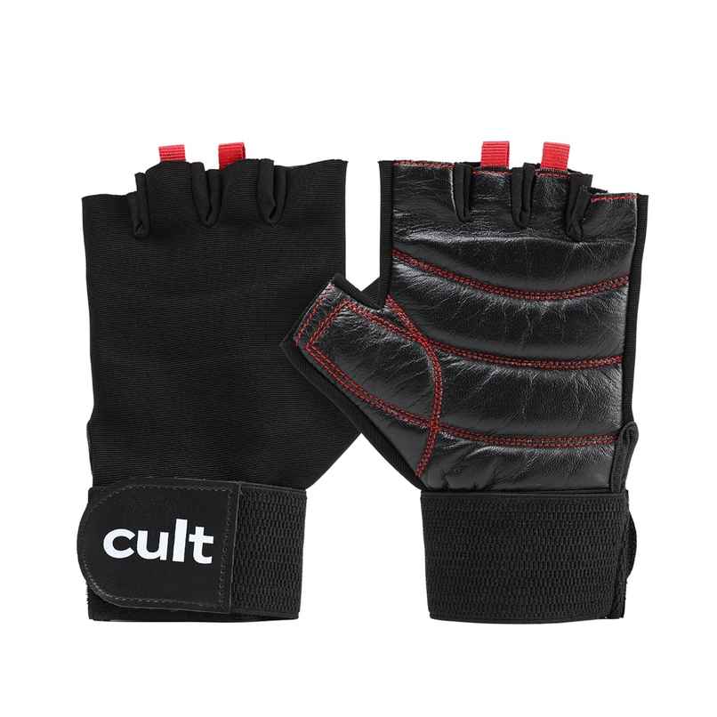 Cult Workout Gym Gloves | XL | Black/Red
