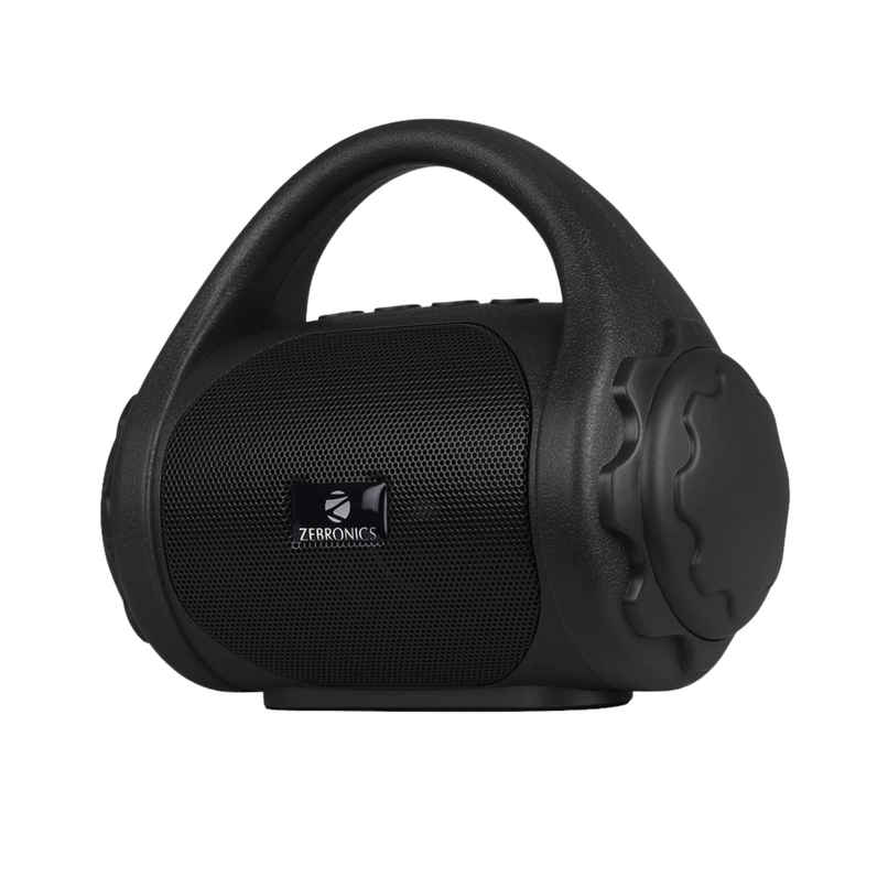 Zebronics County 3W Bluetooth Speaker With Carry Handle, USB, SD Card, Aux, FM & Call Function - Black