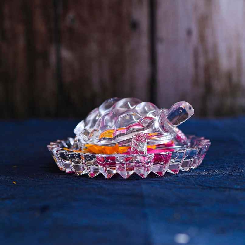 Perpetual Crystal Tortoise for Good Luck | Feng Shui Home Decoration & Office Gift