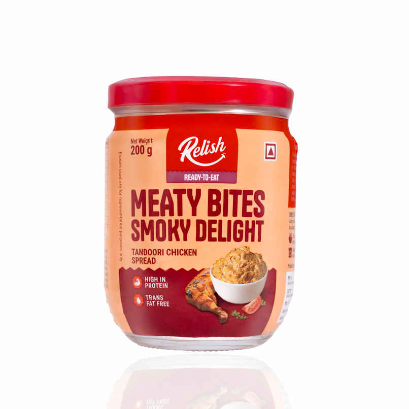 Relish Tandoori Chicken Spread | Energy - 355 Kcal | Protein - 39.6 g / 100 g