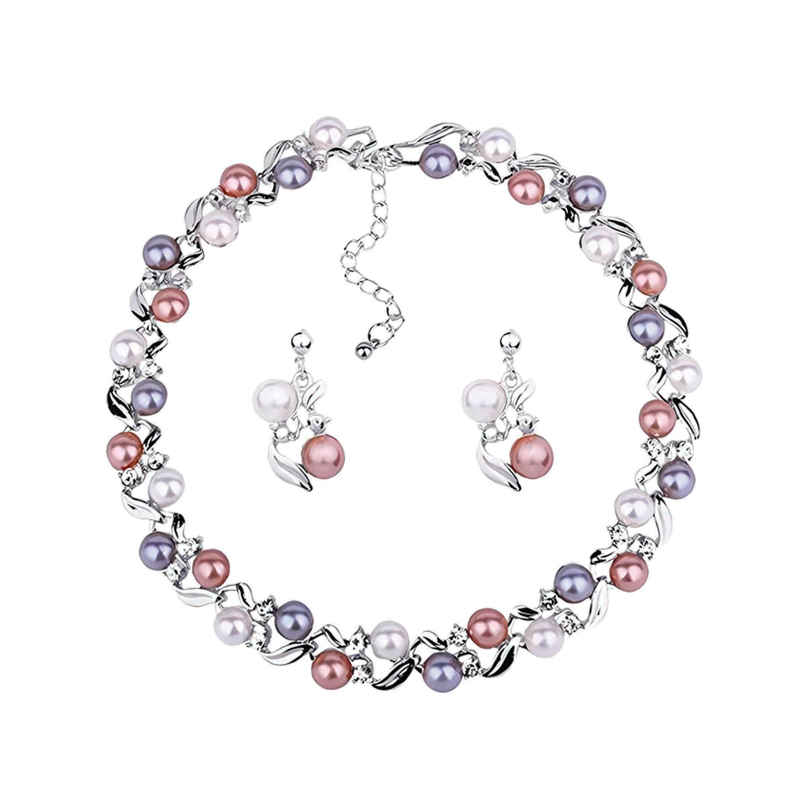 Youbella Stylish Latest Design Necklace Jewellery Set For Women (Multi-Colour) (Ybnk - 5764)