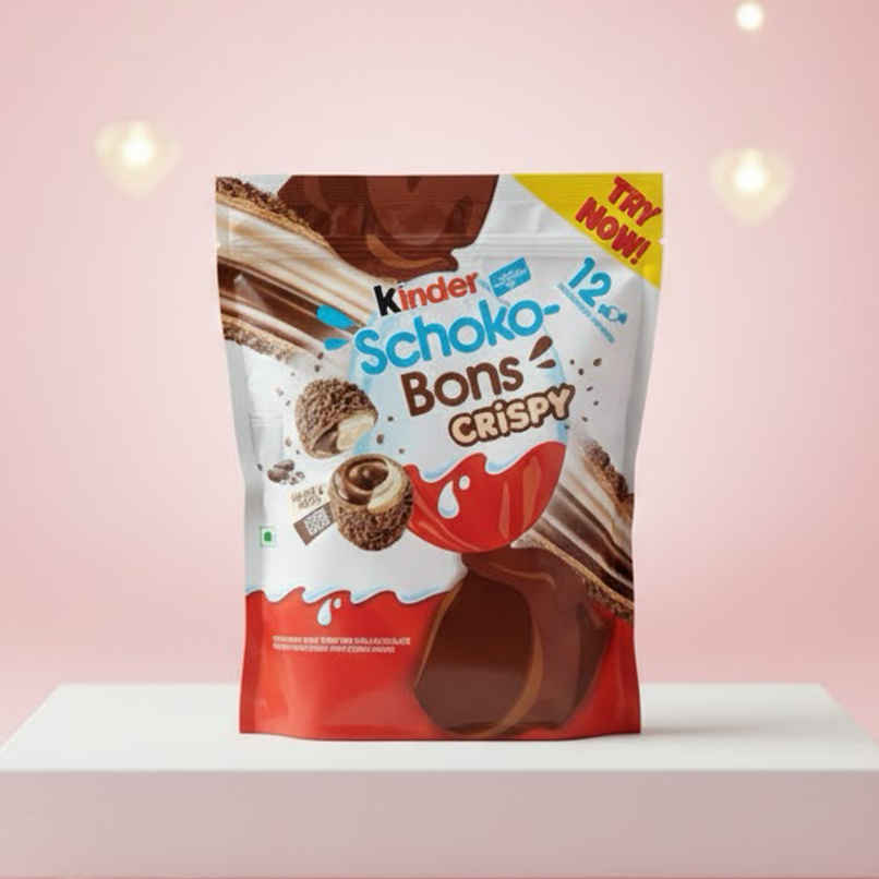 Kinder Schoko-Bons Crispy | Chocolate | Milky & Cocoa Filling