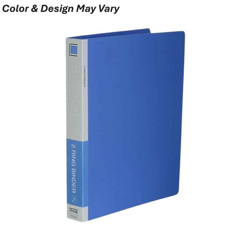 Chrome A4 Ring File 2 Ring Binder - Assorted Design & Color