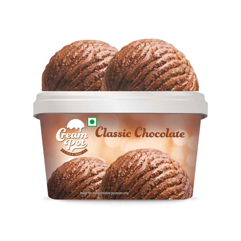 Cream Pot Chocolate Tub | Frozen Dessert Tub
