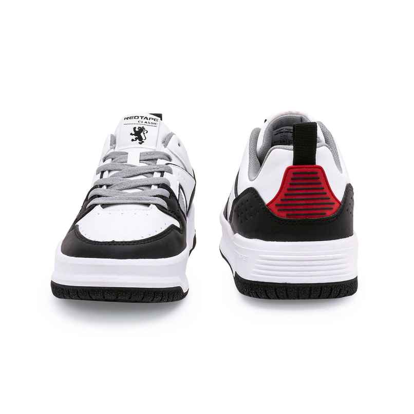 Red Tape Men's Sneakers | RSL0182M | White and Black - UK 8
