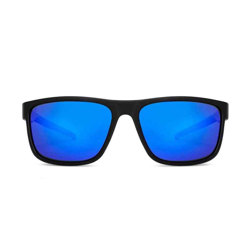 Vincent Chase By Lenskart Unisex Solid Metal Sunglasses | Blue and Black - L