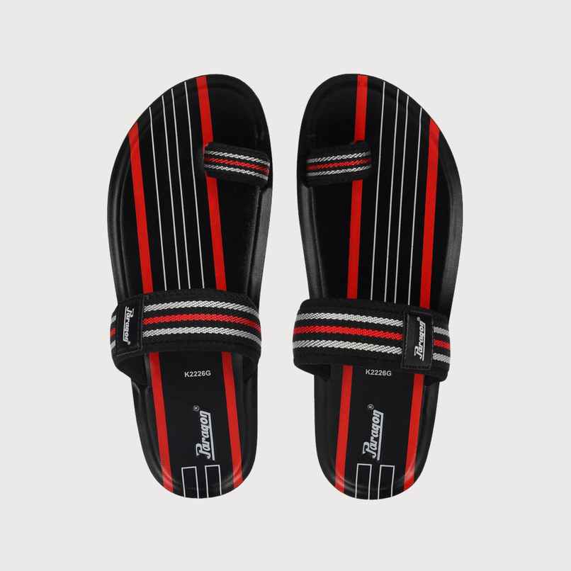 Paragon Men's Black Pu Slippers PUK2226G UK 8