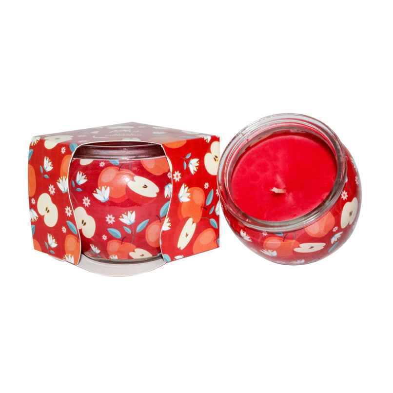 Shrink Sleeve Glass Candle | Apple & Cinnamon | Pan Aromas Shrink Sleeve Glass Candle | Apple & Cinnamon | Pan Aromas