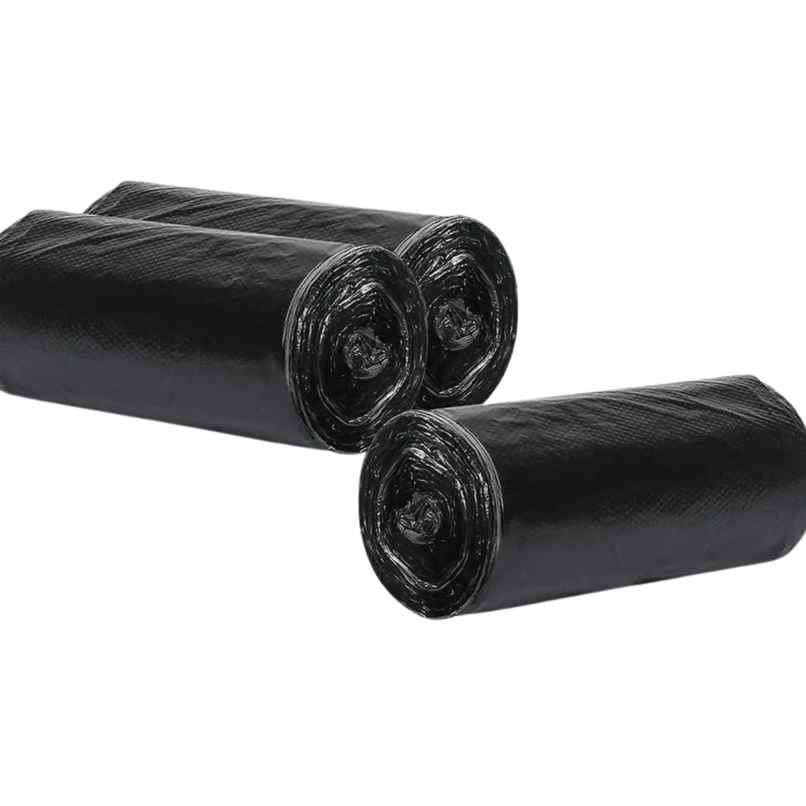 Perpetual Garbage Bags, 60 Pcs, Medium Size (Black-19 x 21 Inch) - (30 Pcs x Pack of 2 Rolls)