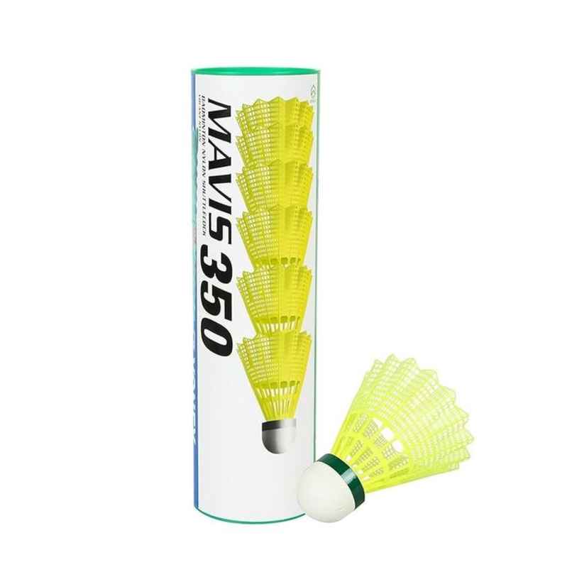 Yonex Mavis 350 Shuttlecock | Cork Base, Nylon Skirt | Pack of 6 Yonex Mavis 350 Shuttlecock | Cork Base, Nylon Skirt | Pack of 6