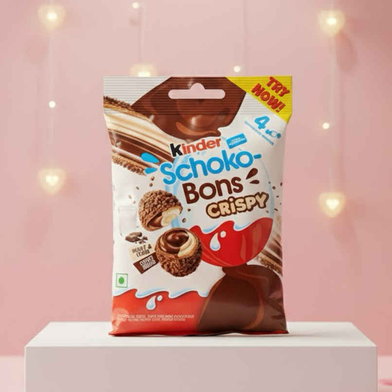 Kinder Schoko-Bons Crispy | Chocolate | Milky & Cocoa Filling