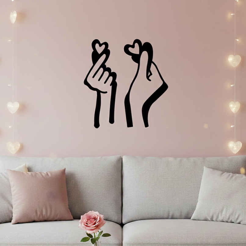 Urbanfix Korean Hearts Wall Art Cutout