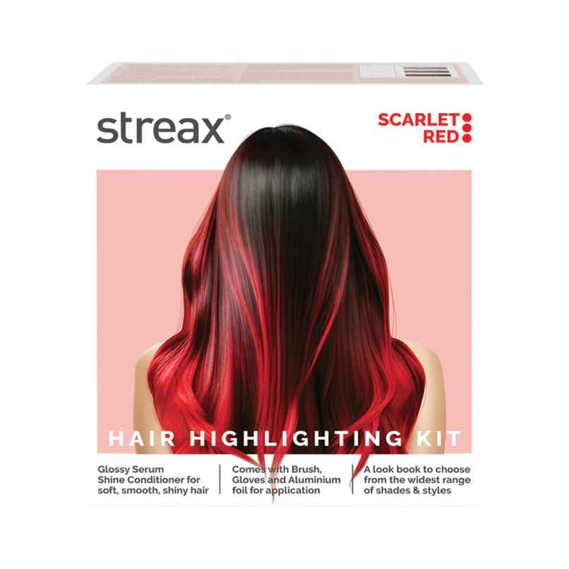 Streax Hair Colour Highlighting Kit Scarlet Red For Women