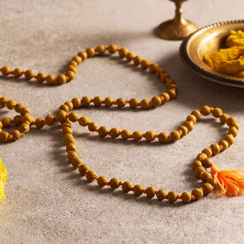 Turmeric Mala for Spiritual Use | Svasti Turmeric Mala for Spiritual Use | Svasti