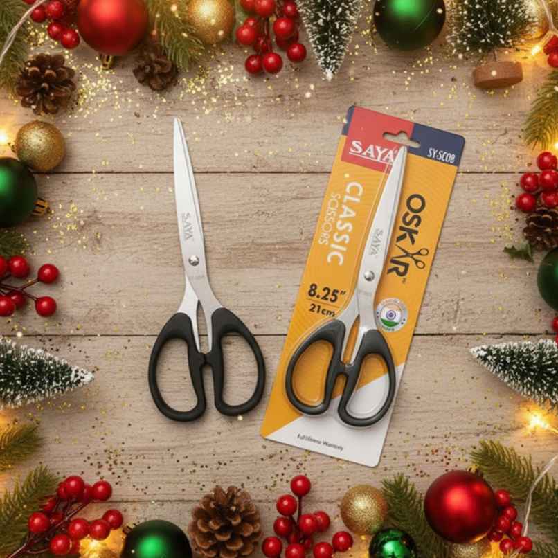 Saya Premium Stainless Steel Scissors - 8.25 in Precision Cutting Shears | Assorted Saya Premium Stainless Steel Scissors - 8.25 in Precision Cutting Shears | Assorted