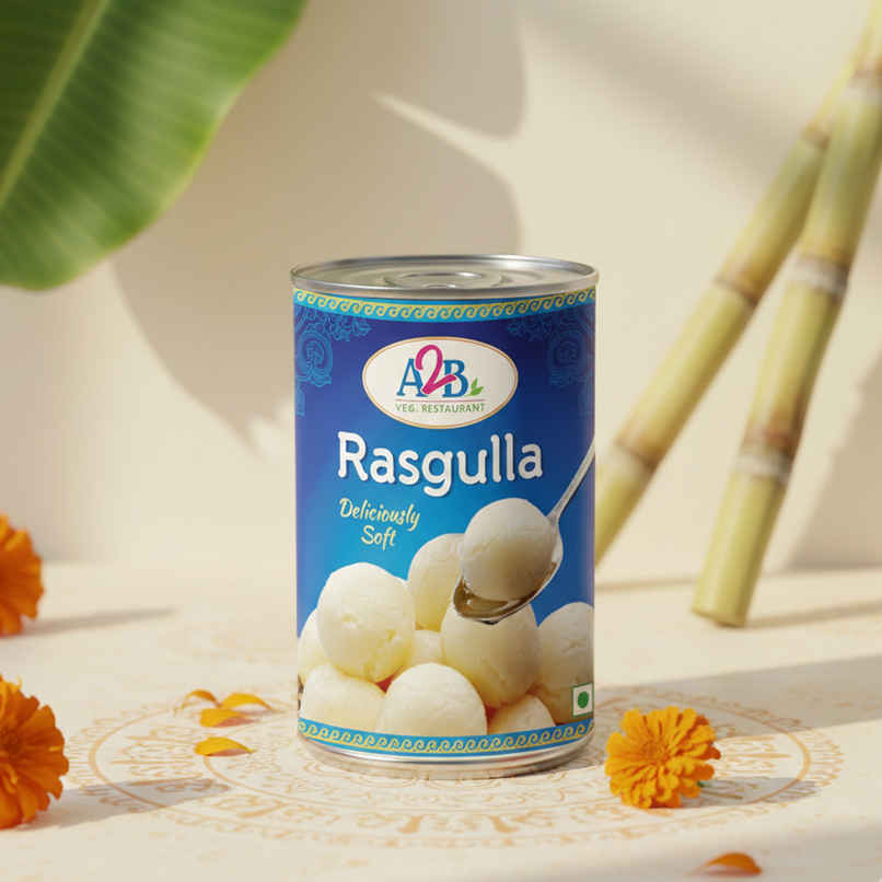 A2B Rasogolla Tin | Soft & Delicious