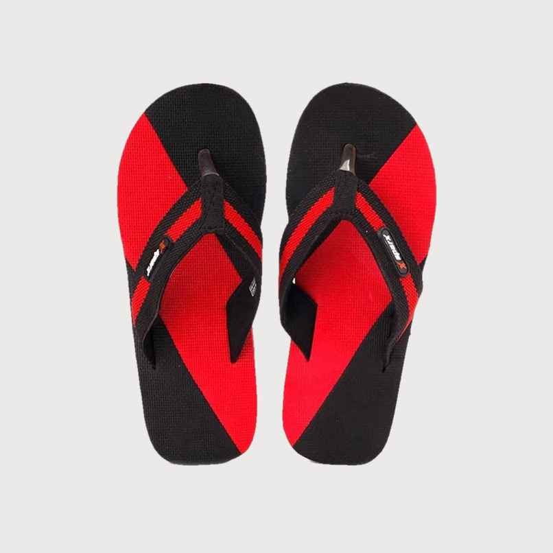 Sparx Fabricated Slipper Sfg 14 Black-Red For Men Size-7