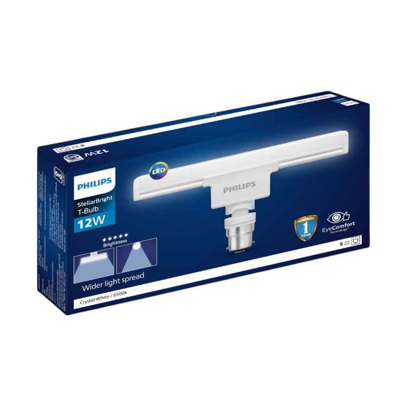 Philips 12 W LED Bulb Cool Day Light | 6500K | Energy Efficient | B22 Base Holder Philips 12 W LED Bulb Cool Day Light | 6500K | Energy Efficient | B22 Base Holder