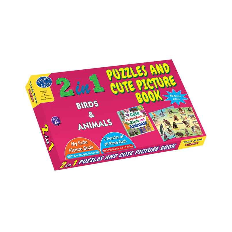 Sterling 2 In 1 Puzzle - Birds & Animals