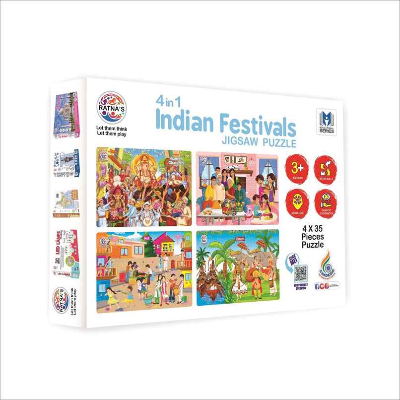Ratna's 4In1 Indian Festivals Jigsaw Puzzle
