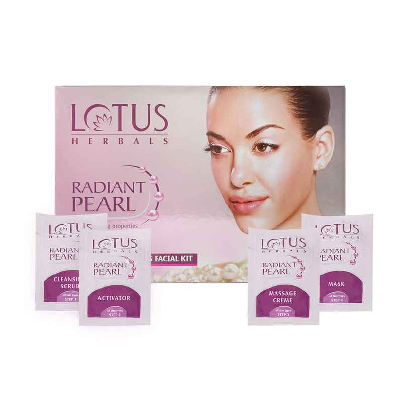 Lotus Herbals Radiant Pearl Cellular Lightening Facial Kit (37g) Lotus Herbals Radiant Pearl Cellular Lightening Facial Kit (37g)