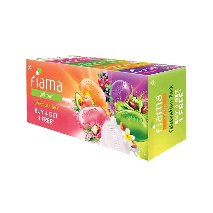 Fiama Gel Bar Celebration Pack With 5 Unique Gel Bars, with Skin Conditioners