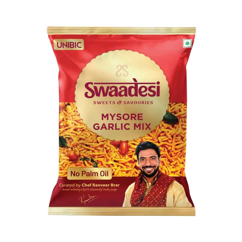 UNIBIC Mysore Garlic Mixture Namkeen | No Palm Oil