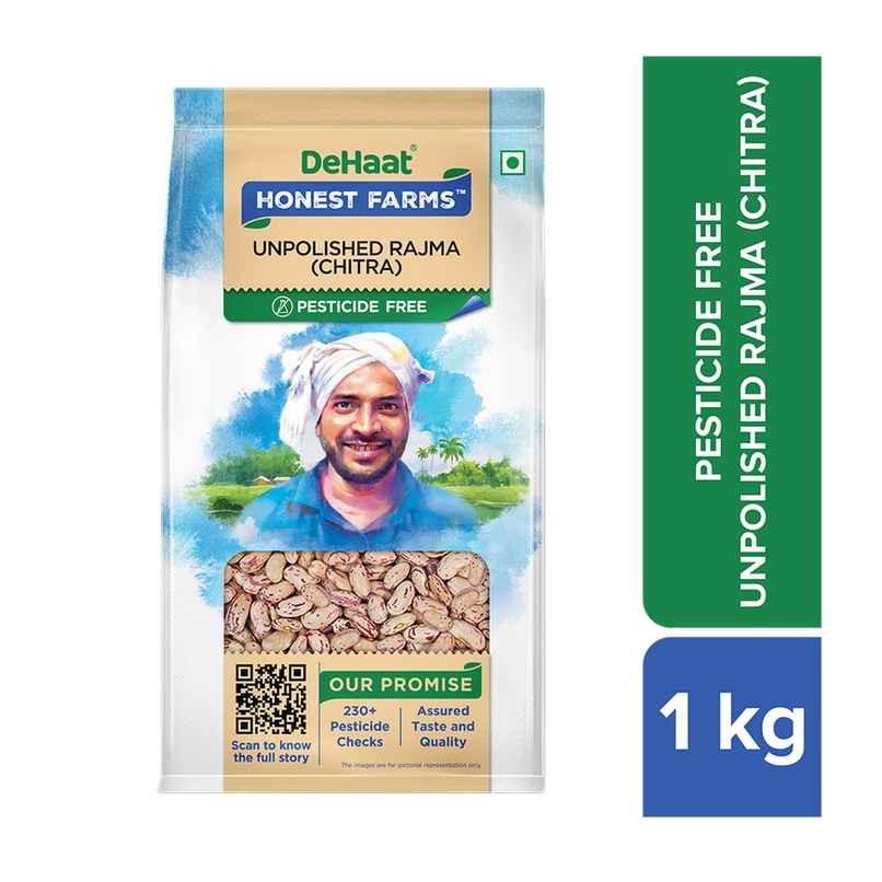 DeHaat HF Unpolished Rajma Chitra | Pesticide Free