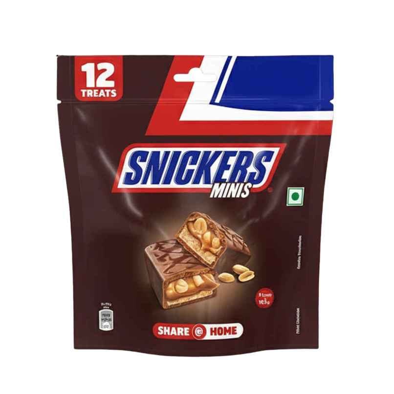 Snickers Nougat & Caramel Miniatures Filled Bar Chocolate Pack Snickers Nougat & Caramel Miniatures Filled Bar Chocolate Pack